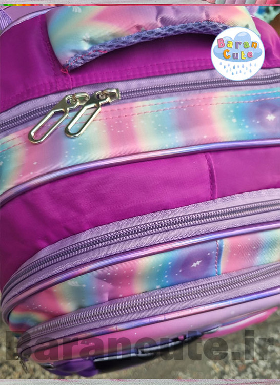 کیف و کوله پشتی مدرسه خارجی و وارداتی برجسته 3 تیکه طرح کورومی