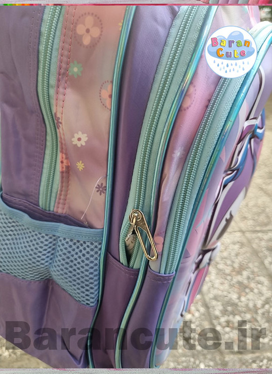 کیف و کوله پشتی مدرسه خارجی و وارداتی برجسته 3 تیکه (کیف مدرسه +جامدادی بزرگ +کیف ظرف غذا) طرح کورومی 2