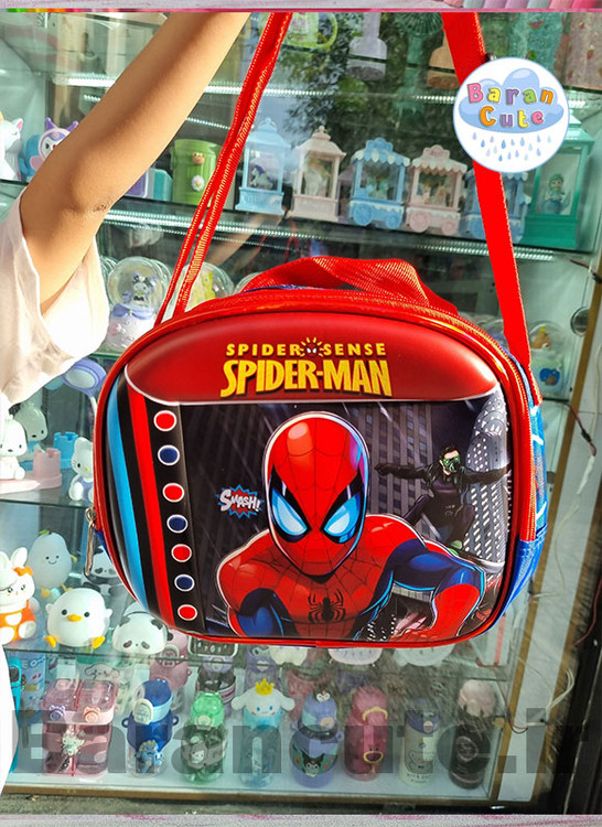 کیف و کوله پشتی مدرسه خارجی و وارداتی برجسته 3 تیکه مرد عنکبوتی