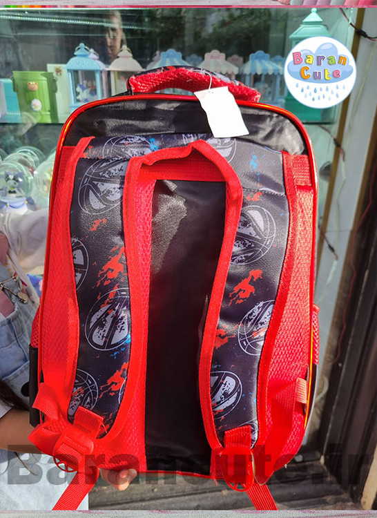 کیف و کوله پشتی مدرسه خارجی و وارداتی برجسته 3 تیکه طرح مرد عنکبوتی
