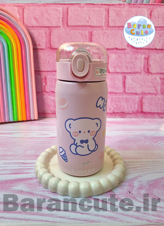 تراول ماگ استیل طرح تدی کیوت