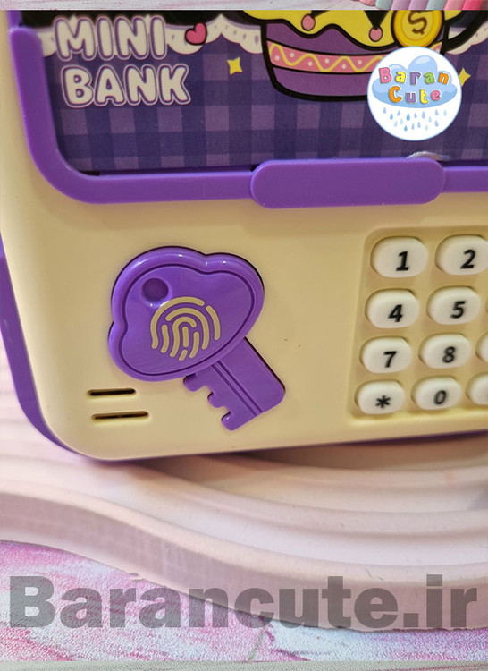 قلک فانتزی موزیکال رمز دار دارای پول کش با عروسک سایز بزرگ طرح کورومی