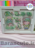 پک چسب واشی 5 عددی به همراه استیکر ورقه ای