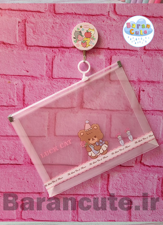 پوشه زیپ دار a5 طرح حیوانات بامزه