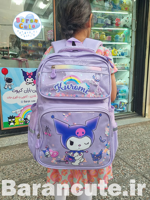 کیف و کوله پشتی مدرسه خارجی و وارداتی آکواریومی طرح کورومی