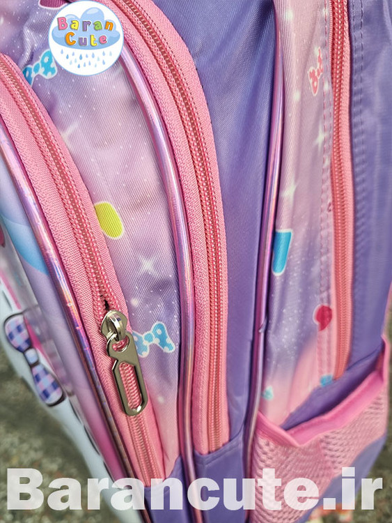 کیف و کوله پشتی مدرسه وارداتی برجسته طرح سینامورول پاپیونی