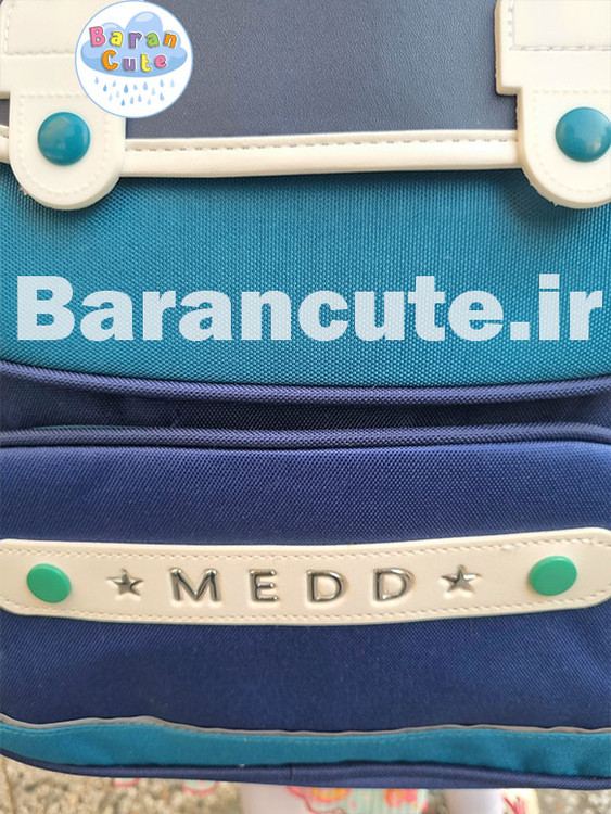کیف و کوله پشتی مدرسه خارجی و وارداتی medo سبز سورمه ای