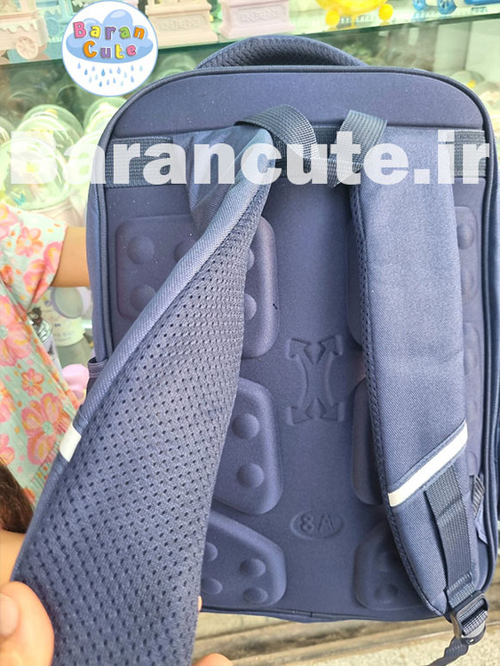 کیف و کوله پشتی مدرسه خارجی طرح medo آبی سورمه ای