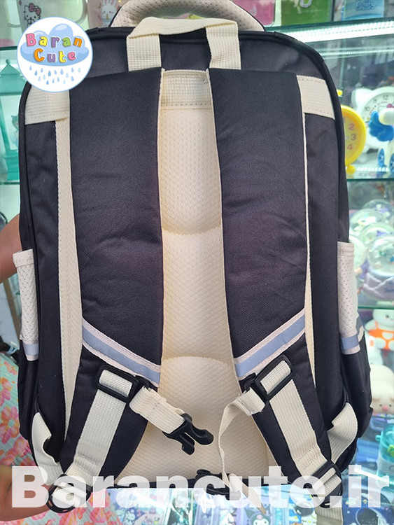 کیف و کوله پشتی مدرسه طرح بند چرمی رنگ مشکی