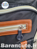 کیف و کوله پشتی مدرسه وارداتی طرح بند چرمی رنگ مشکی