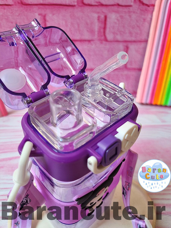 قمقمه فانتزی وارداتی دو حالته نی دار و لب نوش کورومی