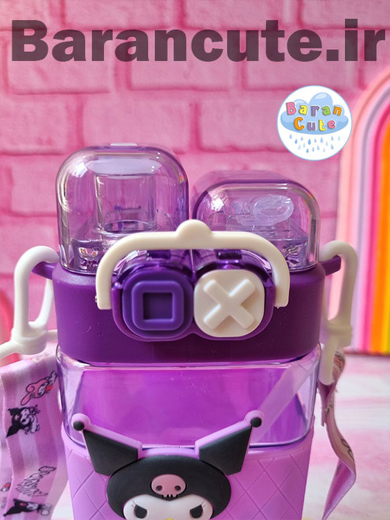 قمقمه فانتزی وارداتی دو حالته نی دار طرح کورومی