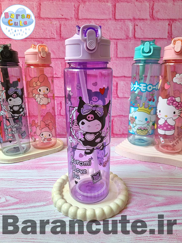 قمقمه فانتزی وارداتی نی دار طرح کورومی و دوستان