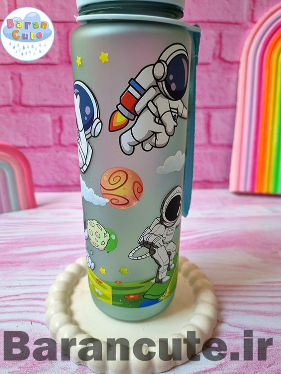 قمقمه وارداتی نی دار طرح فضانورد