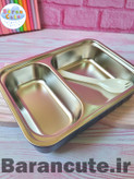ظرف غذا لانچ باکس استیل 2 قسمته سینامورول
