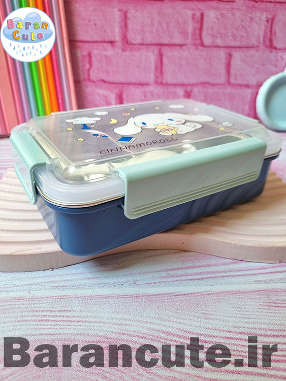 ظرف غذا لانچ باکس استیل طرح سینامورول