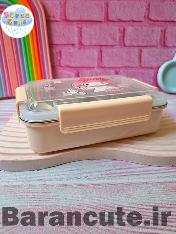 ظرف غذا لانچ باکس استیل 2 قسمته ملودی