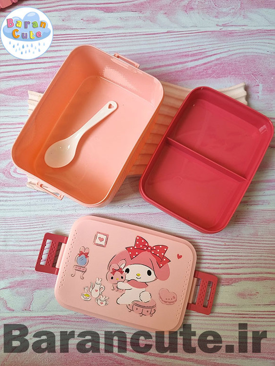 ظرف غذا پلاستیکی 2 طبقه ملودی