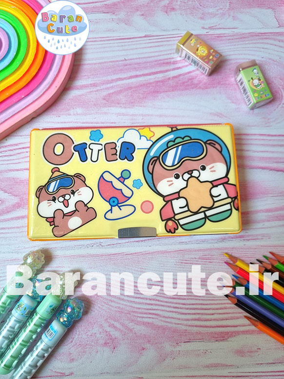 جامدادی کتابی مگنتی بزرگ دو طرفه طرح تدی کیوت