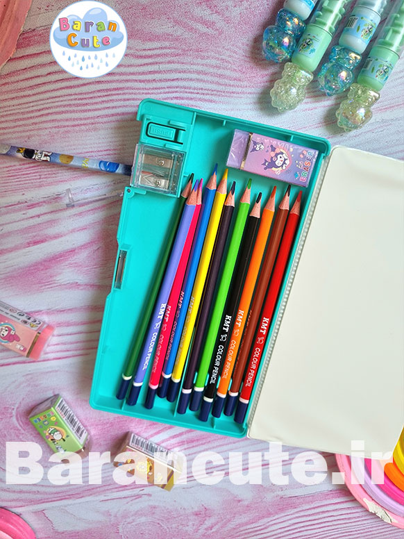 جامدادی کتابی مگنتی بزرگ دو طرفه ماهی کیوت