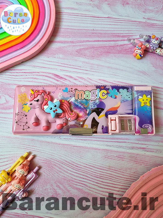 جامدادی کتابی مگنتی اسپینری پونی