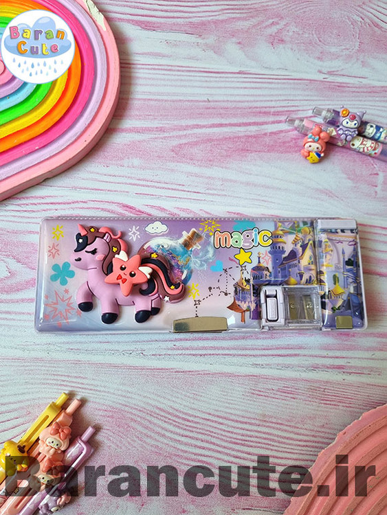 جامدادی کتابی اسپینری طرح پونی