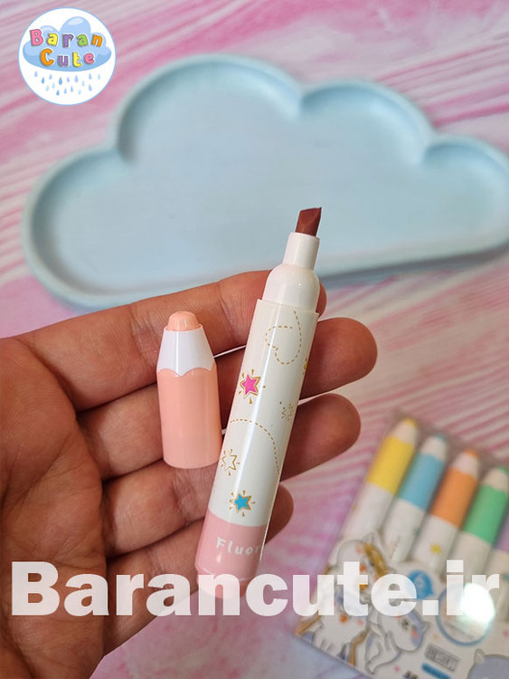 فانتزی پاستیلی 6 رنگ طرح مداد