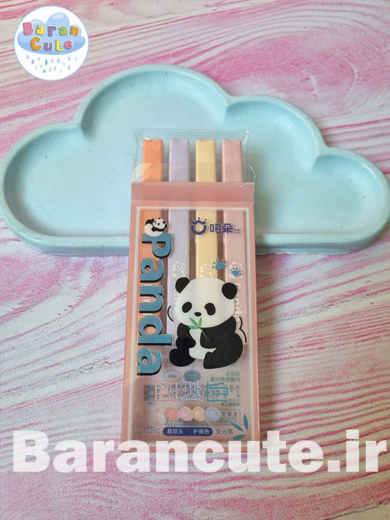 هایلایتر فانتزی پاستیلی 4 رنگ پاندا