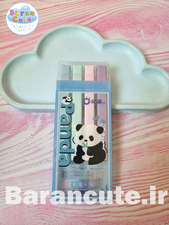 هایلایتر فانتزی پاستیلی 4 طرح پاندا