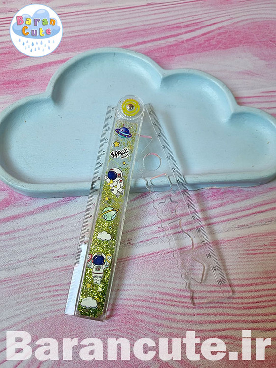 خط فانتزی آکواریومی تاشو شابلون دار طرح فضانورد