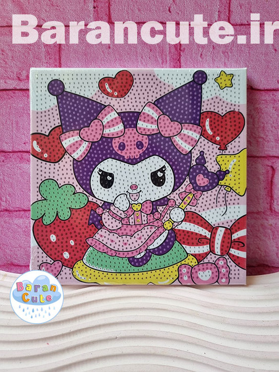 نقاشی الماسی بوم دار 20 در 20 طرح کورومی