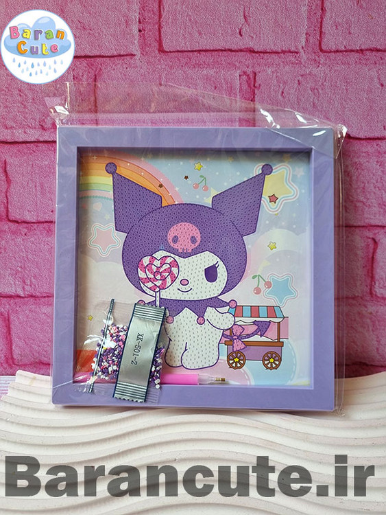 نقاشی الماسی قاب دار 20 در 20 طرح کورومی