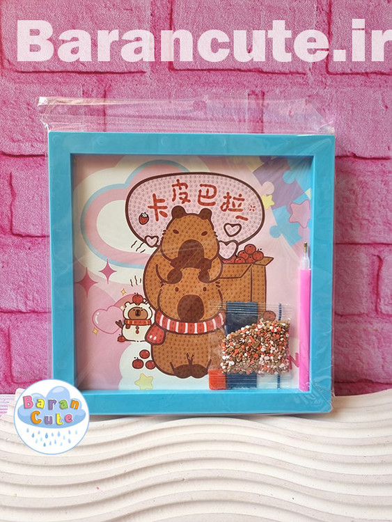 نقاشی الماسی قاب دار 20 در 20 طرح کاپی بارا