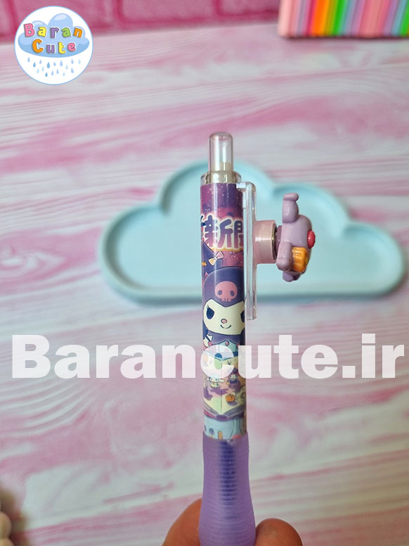 خودکار پاکن دار کلیکی عروسکی دار (چرخشی) طرح کورومی و دوستان