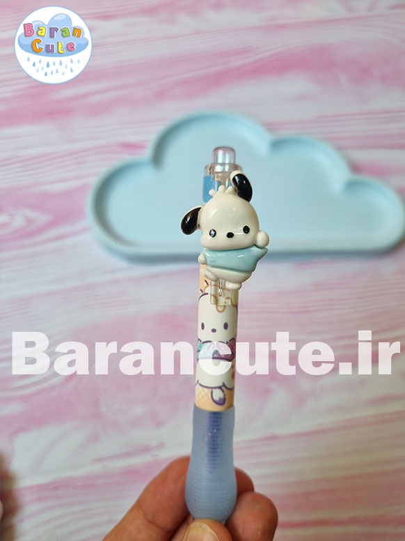 خودکار پاکن دار عروسکی گریپ دار (چرخشی) طرح کورومی و دوستان