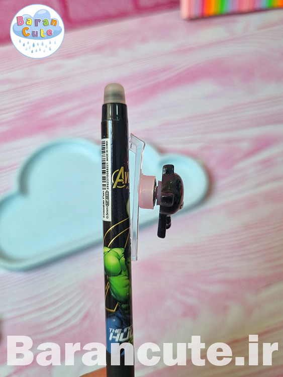 خودکار پاکن کلیکی عروسکی گریپ دار (چرخشی) طرح قهرمانان