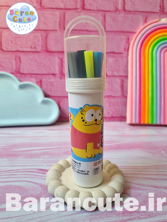 ماژیک 12 رنگ طرح حیوانات بامزه