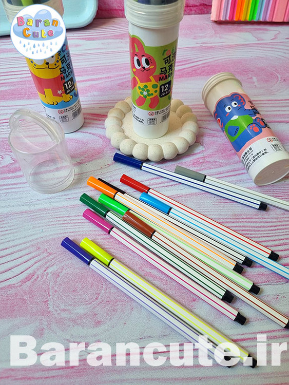 ماژیک نقاشی رنگ طرح حیوانات بامزه