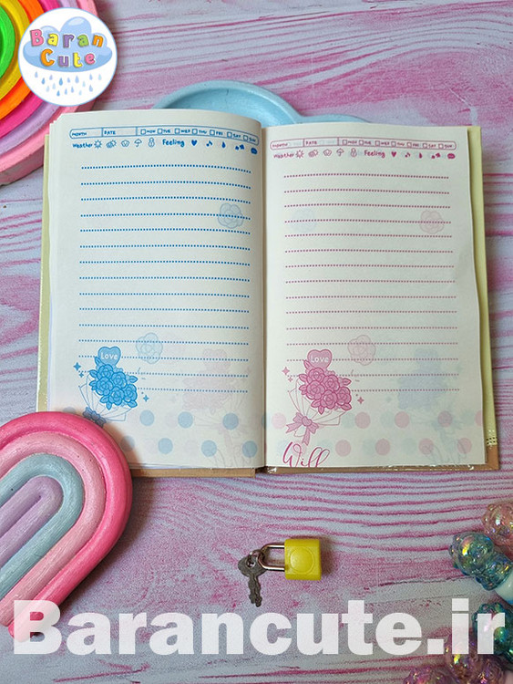 دفتر خاطرات قفل وارداتی طرح استیج