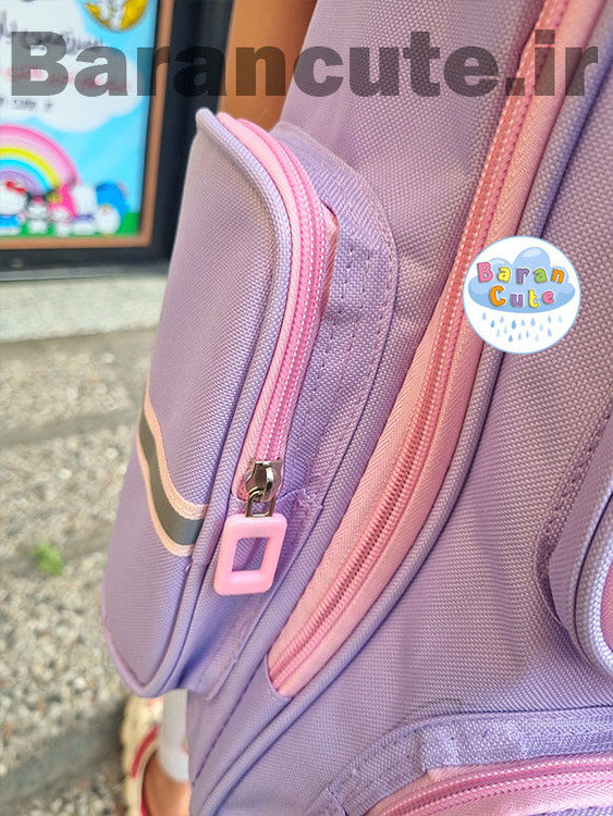 کیف و کوله مدرسه خارجی و وارداتی طرح medo یاسی صورتی