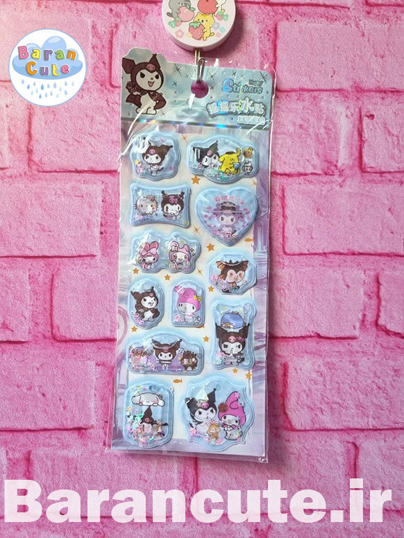 برچسب و استیکر برجسته آکواریومی طرح کورومی و دوستان