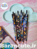 مداد فانتزی سه گوش پاکن دار طرح فضانورد