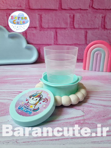 لیوان تاشو فانتزی بچگانه دخترانه یونیکورن