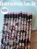 مداد فانتزی پاکن دار بسته ای سه گوش هولوگرامی طرح کورومی