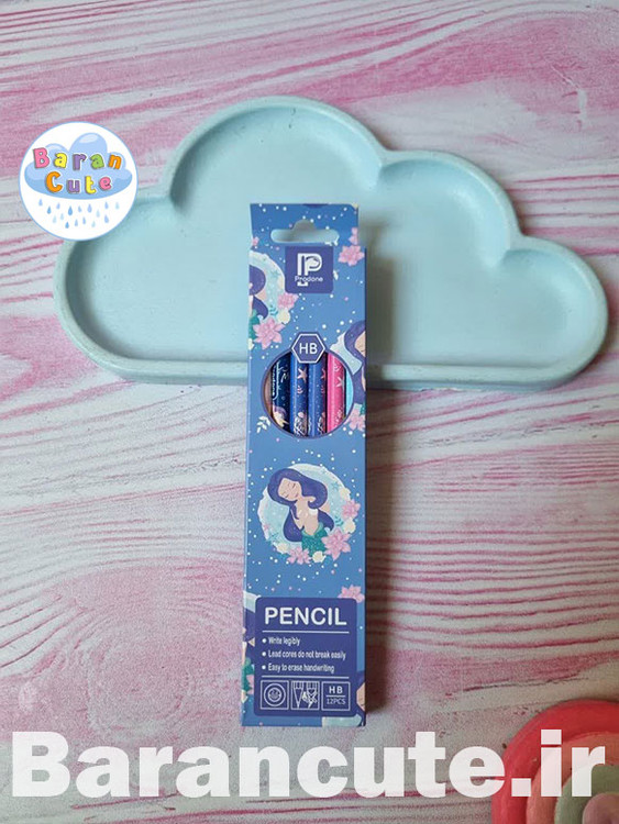 مداد فانتزی پاکن دار طرح پری دریایی