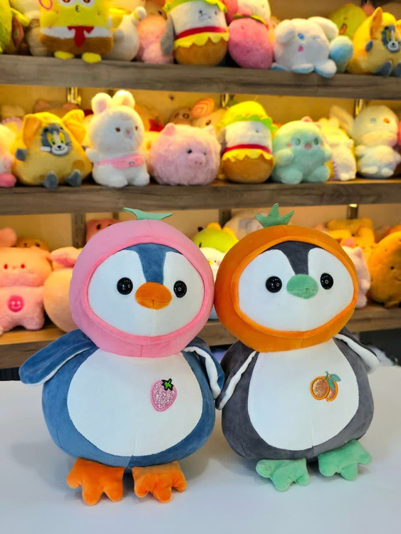 عروسک پولیشی وارداتی بزرگ طرح پنگوئن