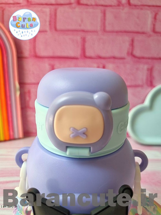 قمقمه فانتزی وارداتی نی دار با طرح کورومی