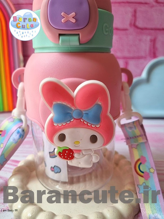 قمقمه فانتزی وارداتی نی دار با عروسک اسپینری