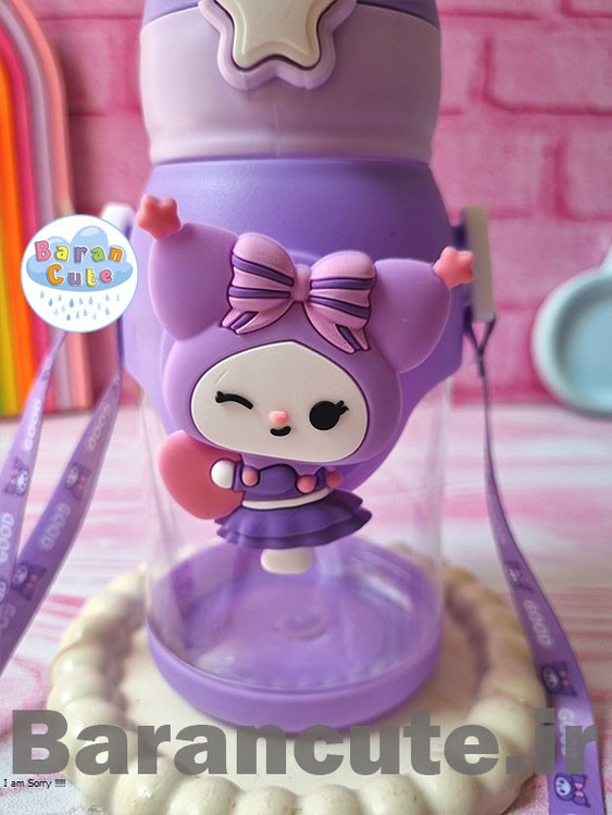 قمقمه فانتزی وارداتی نی دار با با عروسک اسپینری