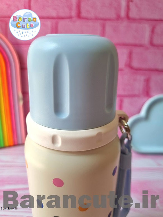 تراول ماگ اورجینال (فلاسک مسافرتی) لیوان دار لب نوش طرح آبی